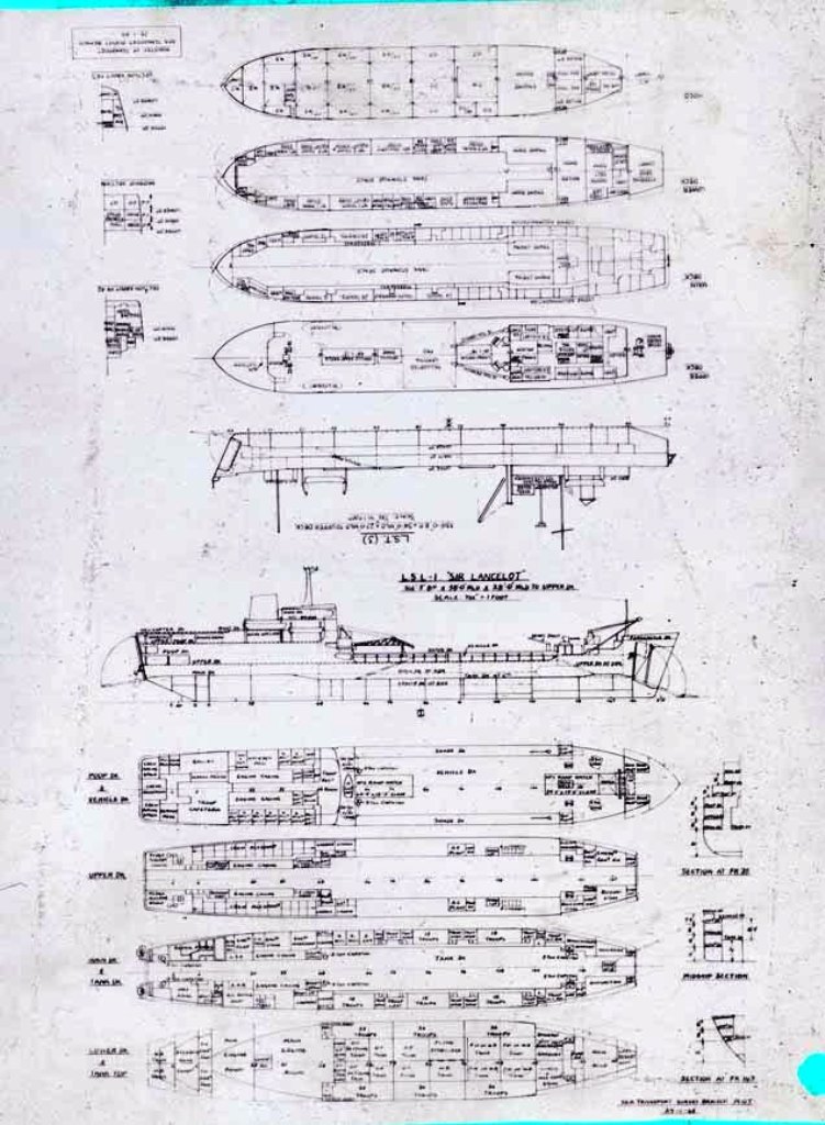 RFA SIR LANCELOT
Transparency. Drawings by Ministry of Transport 1965.
