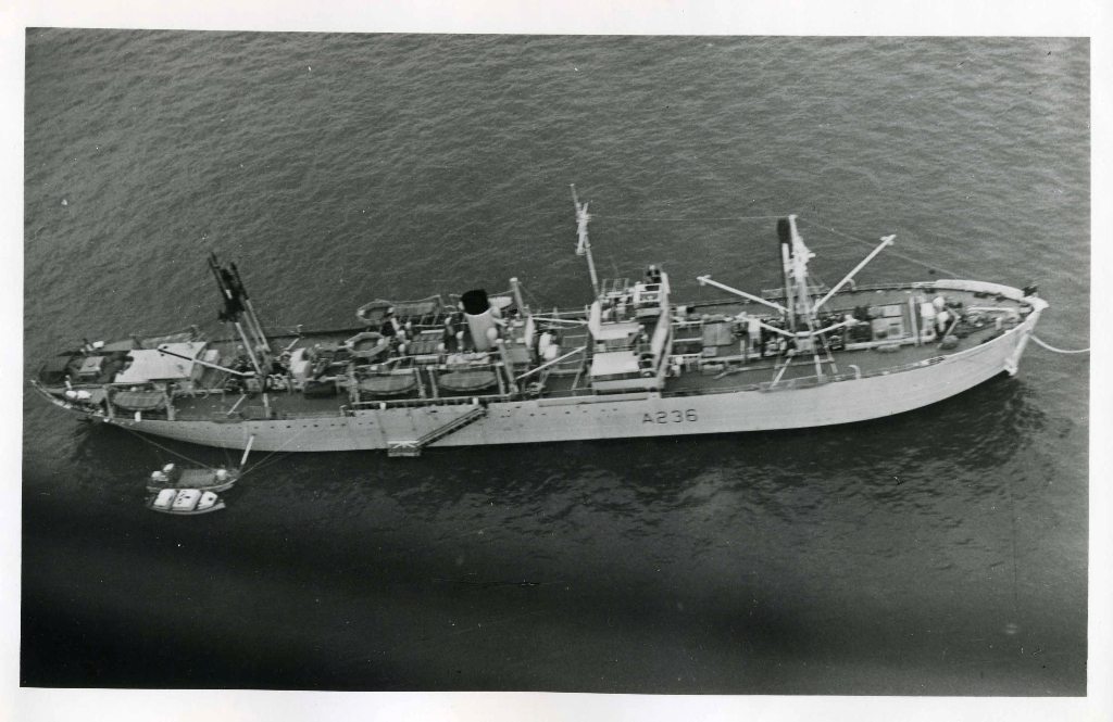 RFA FORT CHARLOTTE 1947 - 1967
GRT 7214. Built 1944 as VSIS by North Vancouver as Buffalo Park. Renamed 1945. Managed by Ellerman in Pacific Fleet Train. RFA manned as NS/VSIS from 1948. Served Far East continuously including Korea. 
