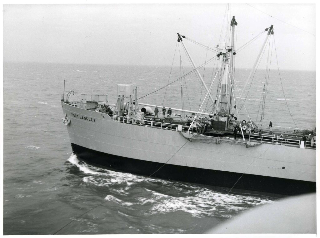 RFA FORT LANGLEY
With Black Ranger off Portland 1965
