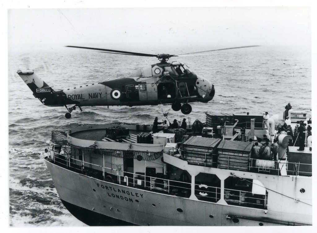 RFA FORT LANGLEY
Wessex Vertrep February 1965
