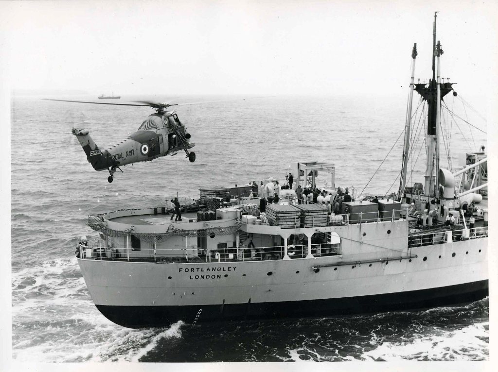 RFA FORT LANGLEY
Wessex Vertrep February 1965
