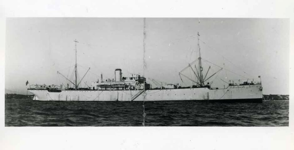 RFA PERTHSHIRE  1915-1934
GRT 5865. Built Hawthorn Leslie 1893 as an emigrant ship. 1914 Dummy battleship. 1915 Supply ship at Scapa. 1919 Hulk Malta. 1924 - 1934 Med fleet victualling and stores supply ship. Sold to Italian breakers. 
