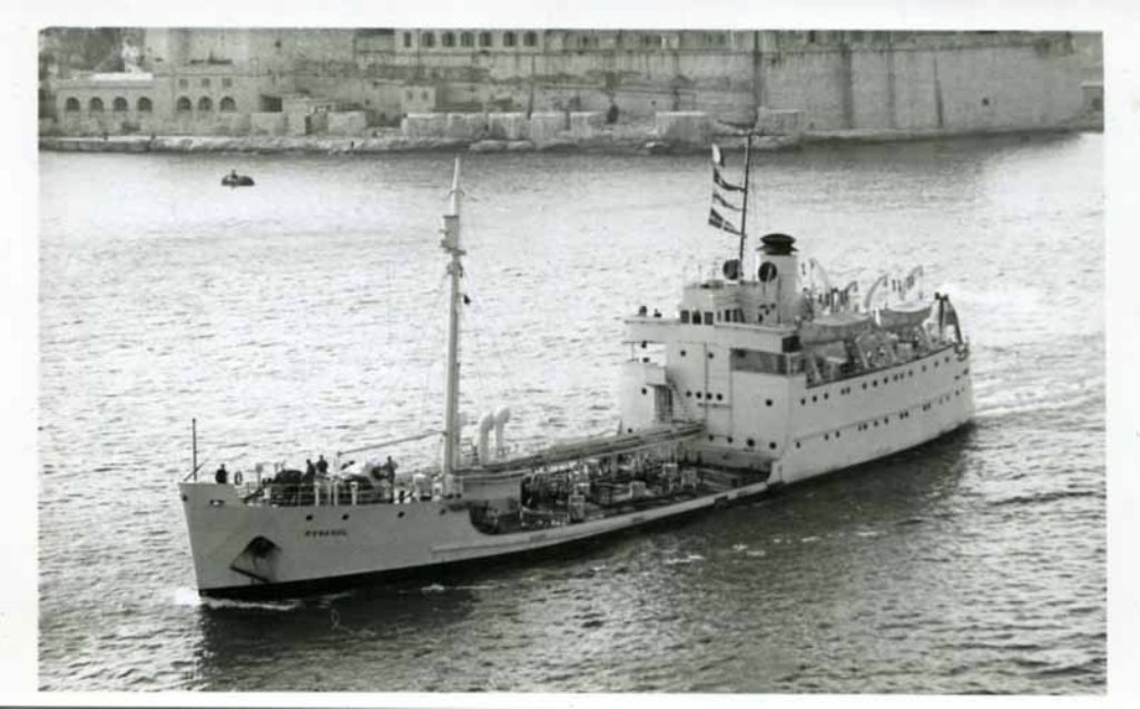 RFA ROWANOL  1946-1971
At Malta until relieved by Eddycliff.
Hulked Devonport December 1970. To Zeebrugge for scrap December 1971. 
