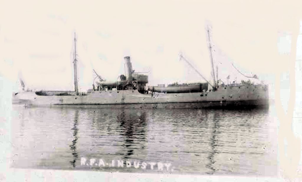 RFA INDUSTRY   1905-1919
Store carrier. GRT 800. Built Beardmore, Glasgow 1901.
Yard craft manned until 1914. Collision 1915 and torpedoed October 1918. Sold 1919. 

