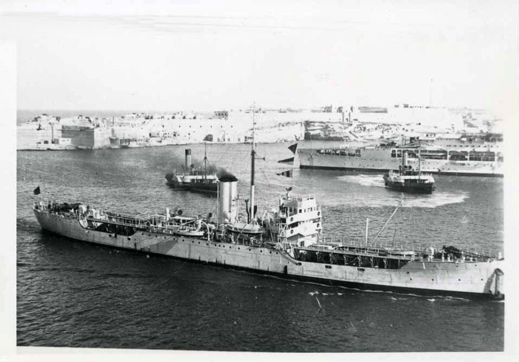 RFA MONTENOL 1917-1942
GRT 2646. Built Gray, West Hartlepool. Dardanelles & Black Sea 1921 - 23. then Malta until 1932. Relieved by Cherryleaf and was then in reserve until 1935. Fleet attendant at La Rochelle during Spanish Civil War and then Haifa and Alexandria. Torpedoed off W Africa 21 March 1942 en route Far East. Sunk by gunfire. 
Photo 1929 by A&J Pavia, Malta.

