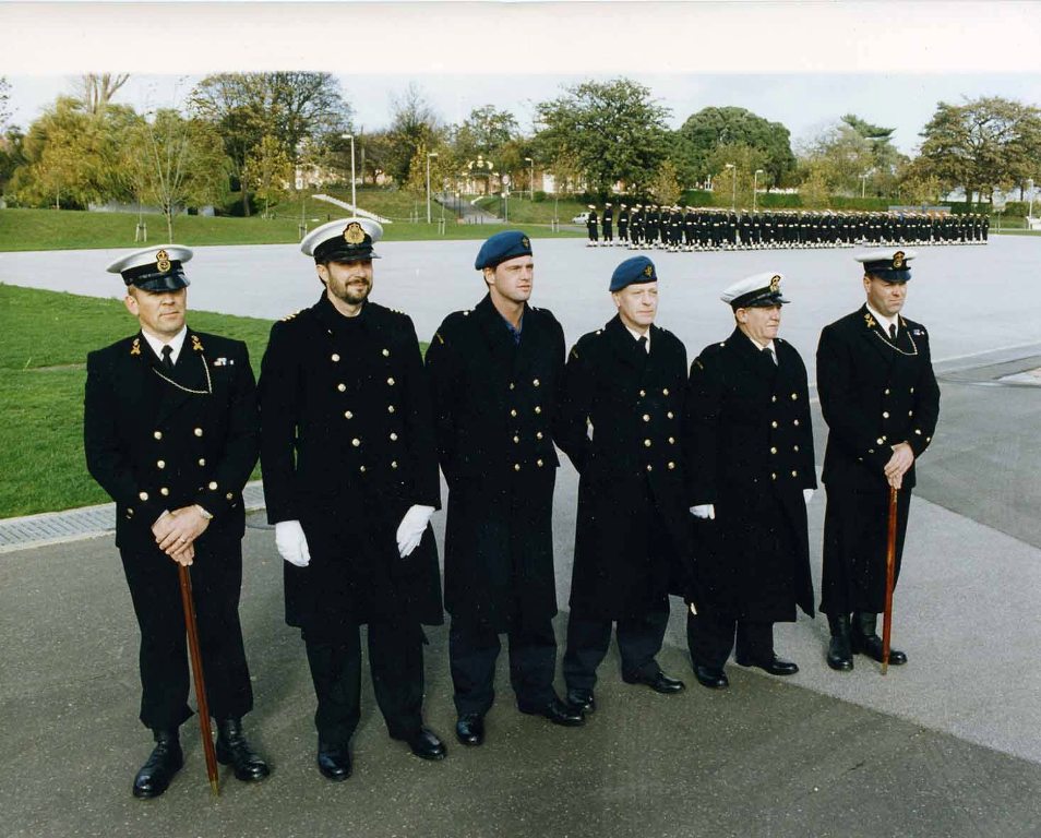 RFA Contingent
Drilling at Portsmouth for Remembrance Sunday. 1987?
