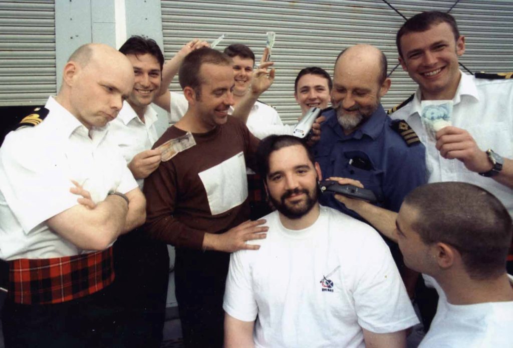 SPONSORED SHAVE
RFA Fort Class. Ch.Off Chris McKenzie.
