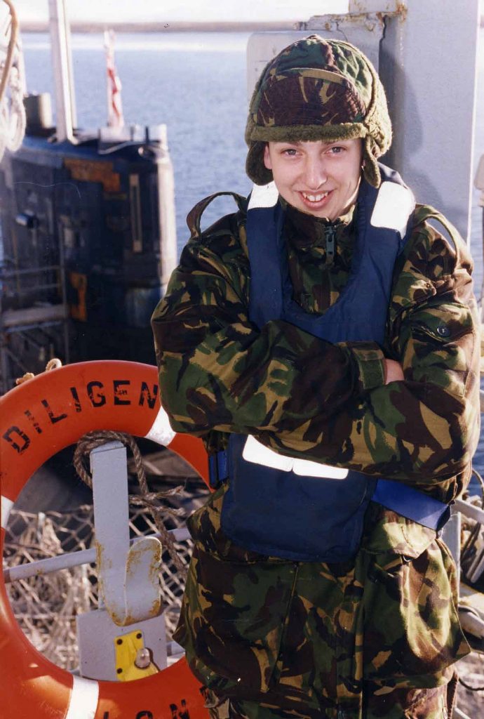 RFA DILIGENCE
Female rating, Falklands 1999.
