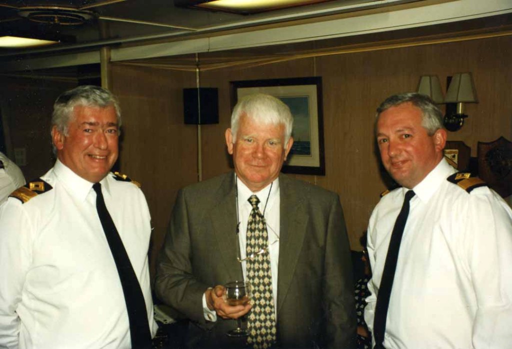 Cdre DAVID SQUIRE
Capt John Orchard, Cdre Nick Ball.
