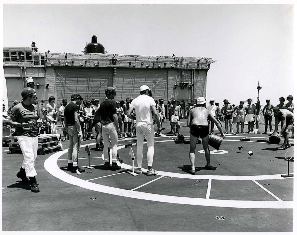 RFA FORT GRANGE
Events organised during Gulf Patrol deployment 1981 in aid of the Stoke Mandeville Appeal.
