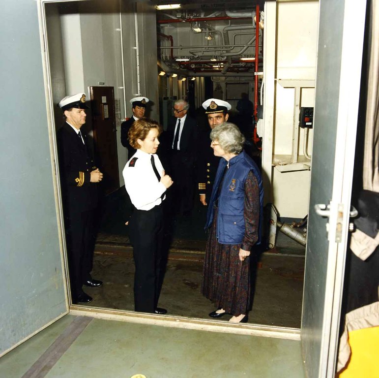 RFA ARGUS
Visit by Lady Pamela Blelloch at Portland.
