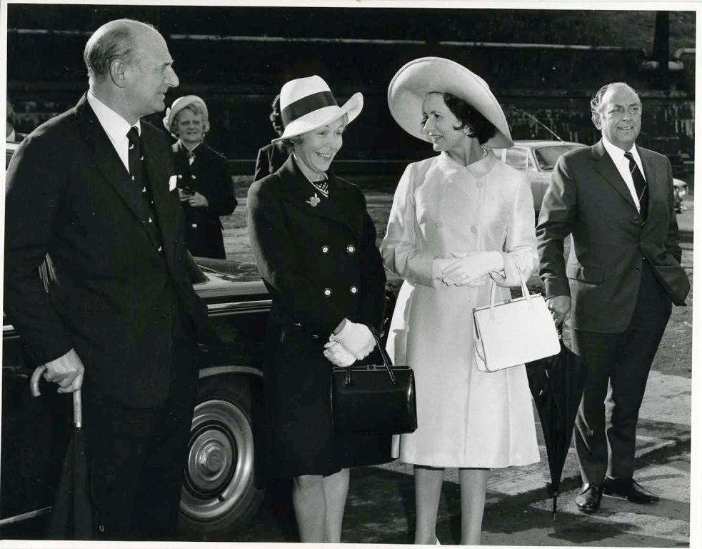 RFA BLACK ROVER
Launch at Neptune Shipyard, Walker, August 1973.
Sir John Hunter, Lady Hunter, Mrs Trewby.
