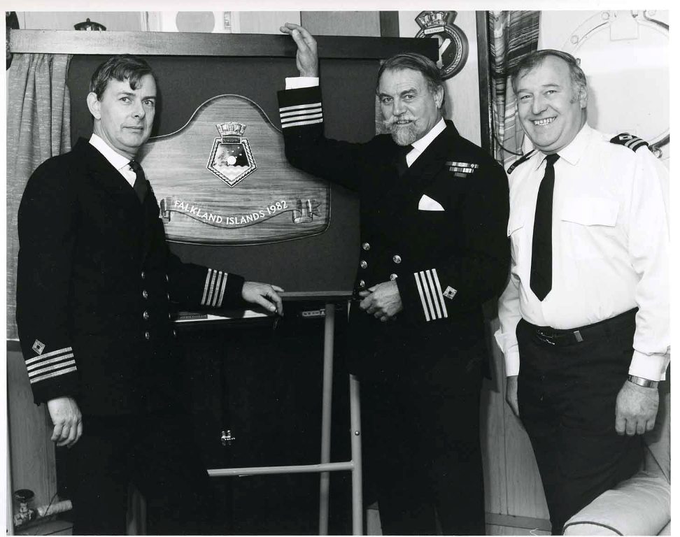 RFA TIDESPRING
Capt Shane Redmond OBE & Capt Gordon Butterworth
Battle Hounour, October 1984.
