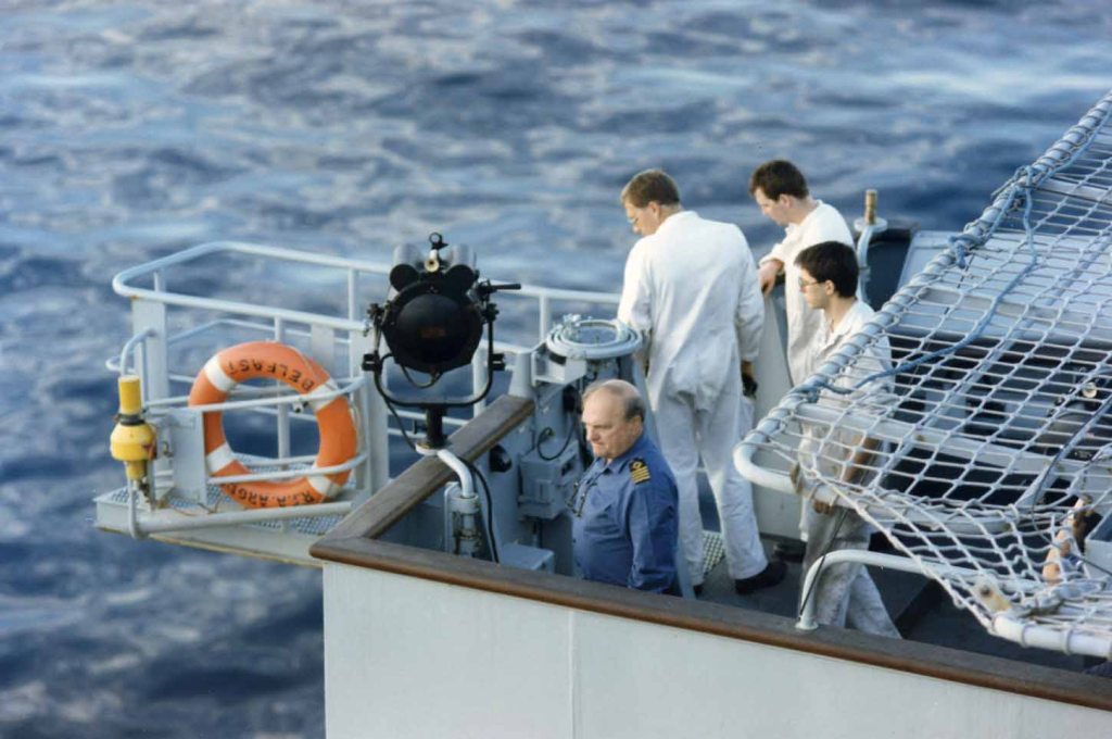 RFA ARGUS
Capt David Lench in the Gulf, April 1991.
