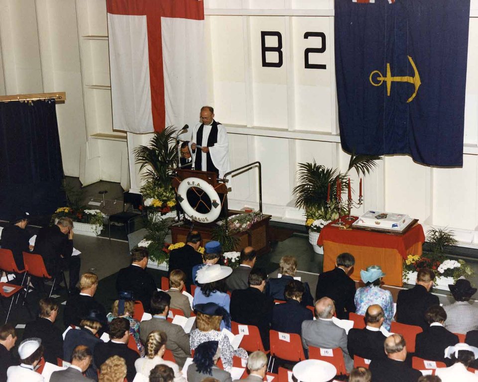 RFA ARGUS
Service of Dedication, July 1988.
