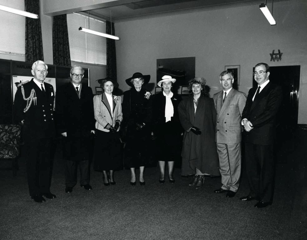 RFA ARGUS
Renaming ceremony at Harland & Wolff, Belfast, March 1987.
Lady Sponsor, Lady Pamela Blelloch.
