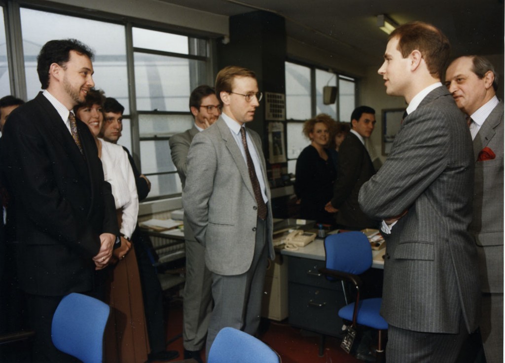 HRH PRINCE EDWARD
Visit to RFA HQ circa 1995.
