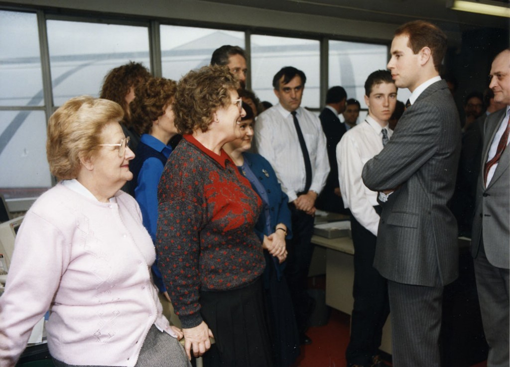 HRH PRINCE EDWARD
Visit to RFA HQ circa 1995.
Hilda Johnson center
