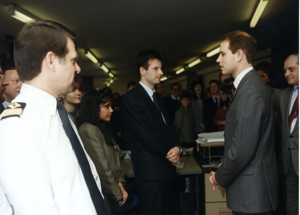 HRH PRINCE EDWARD
Visit to RFA HQ circa 1995.
Andy Cooke left.
