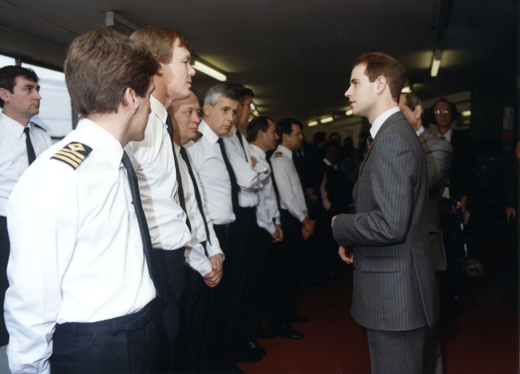 HRH PRINCE EDWARD
Visit to RFA HQ circa 1995.
Ian Pilling, Gary Wilson, John Jennings, Dave Barker, Roy Wells.
