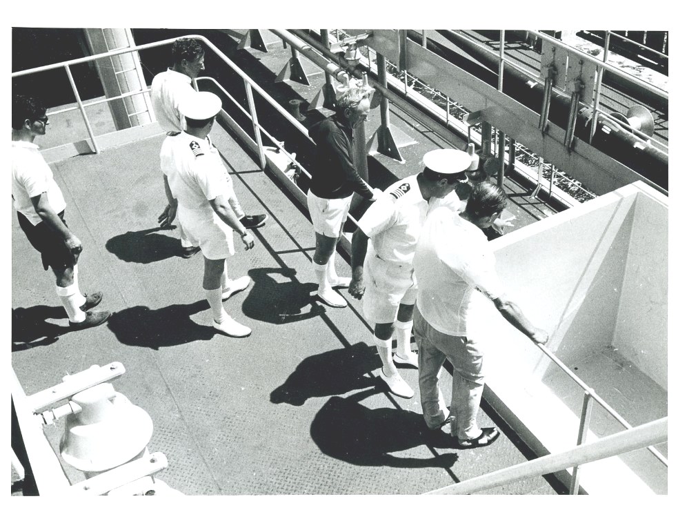 RFA BLUE ROVER
HRH Prince Philip inspecting the swimming pool.
