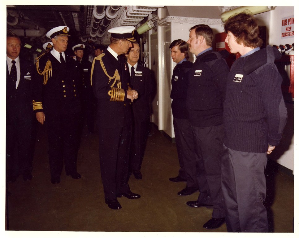 RFA FORT AUSTIN
Royal visit at Portland, June 1981.
STO(N) Working Party.
