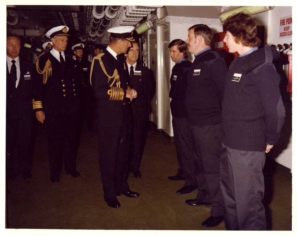 RFA FORT AUSTIN
Royal visit at Portland, June 1981.
STO(N) Working Party.
