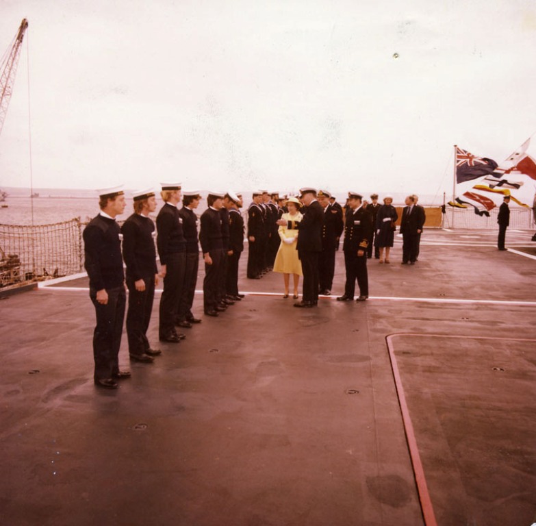RFA FORT AUSTIN
Royal visit at Portland, June 1981.
