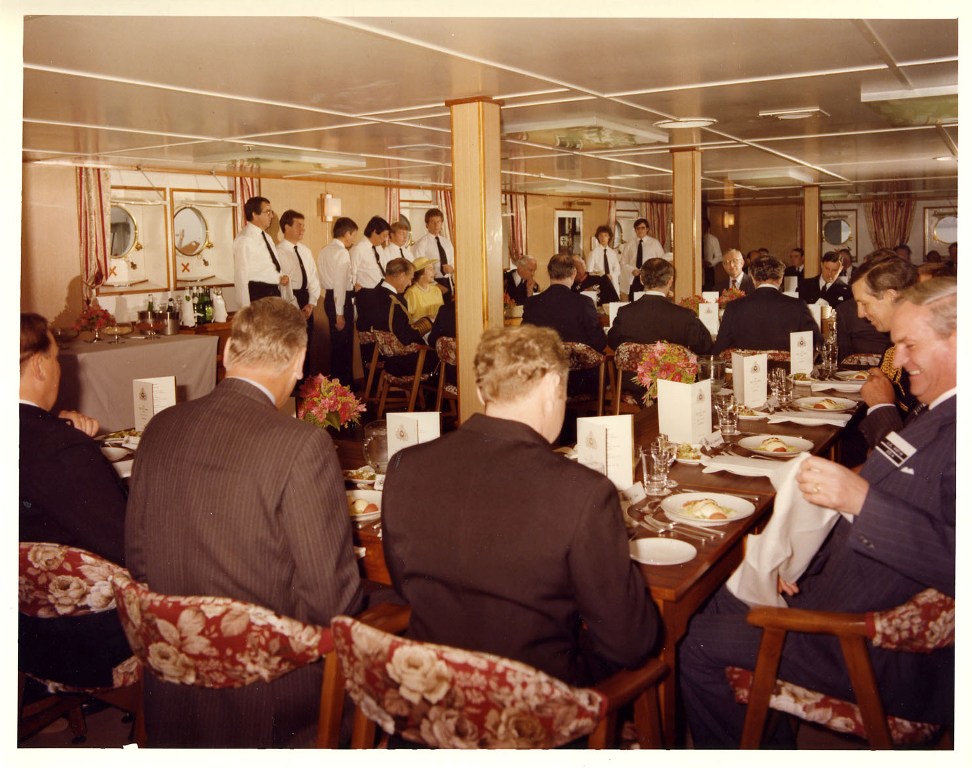 RFA FORT AUSTIN
Royal visit at Portland, June 1981.
See seating plan.
