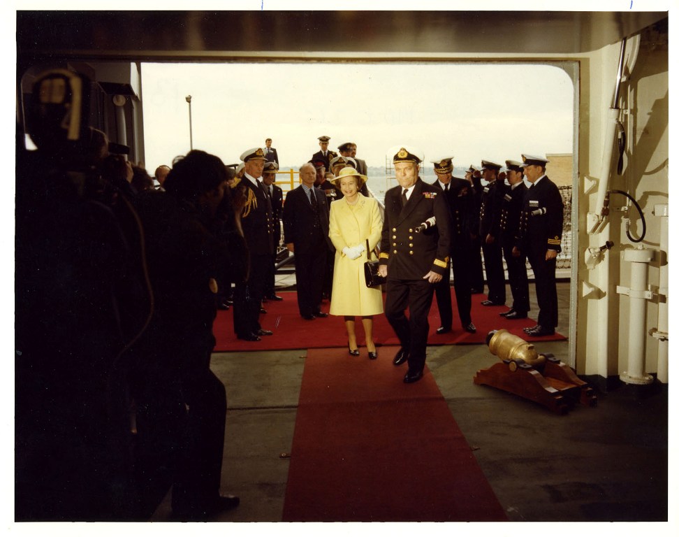 RFA FORT AUSTIN
Royal visit at Portland, June 1981.
