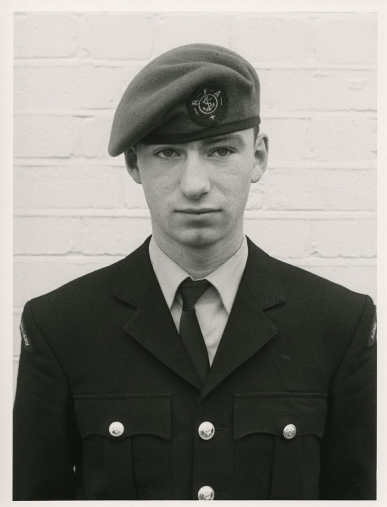 WHALE ISLAND
RFA personnel (to be identified} in new uniforms, training for Remembrance Day Cenotaph Parade, 1987.
