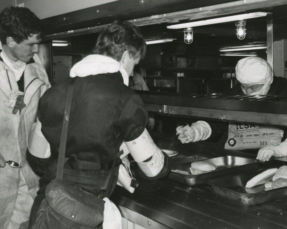 NBCD TRAINING
Probably Fort Austin or Fort Grange at Portland 1989.
Action messing.
