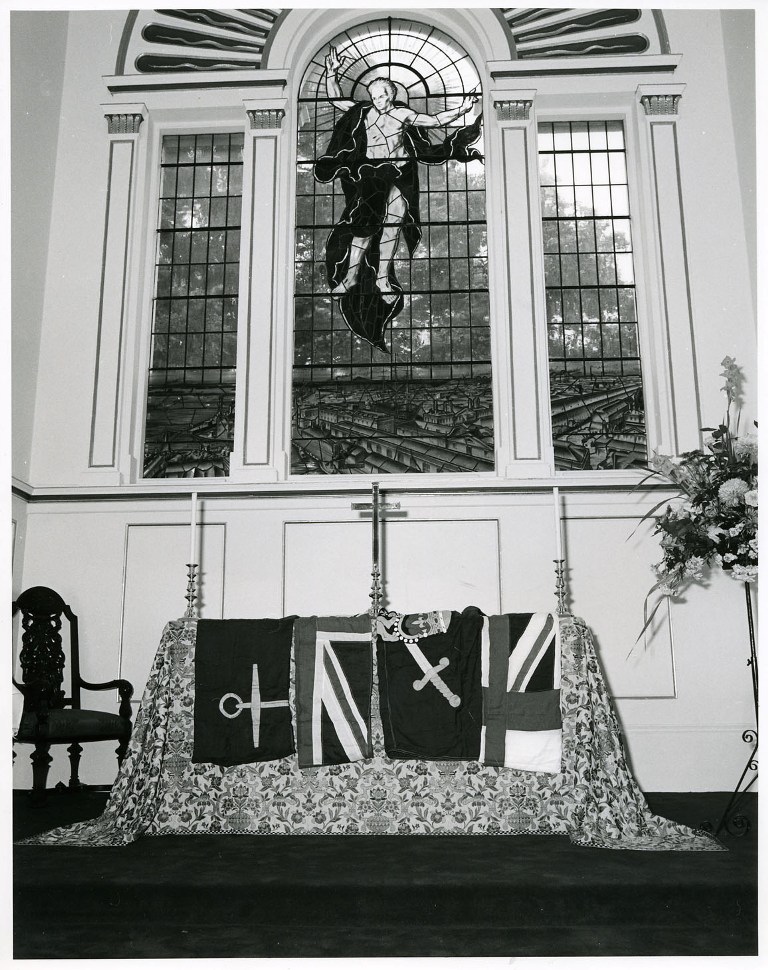 St ANNE'S CHURCH
Portsmouth Naval Base. Probably prepared for the Falklands sevice, 1982.
