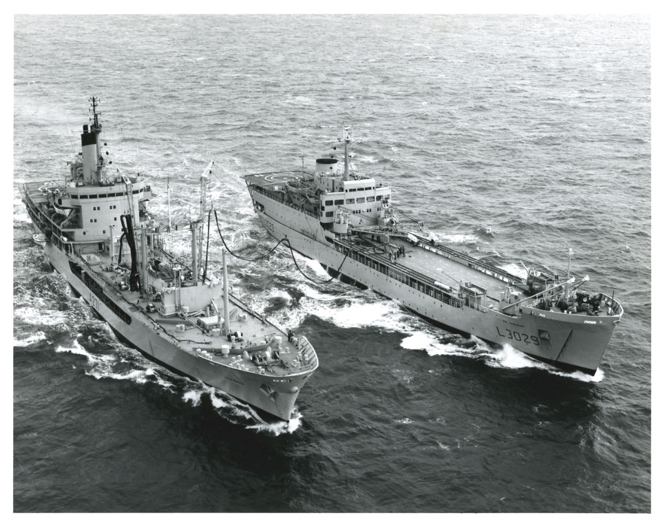RFA GOLD ROVER
Cooper Collection
Operational Sea Training with Sir Lancelot, 1977.
