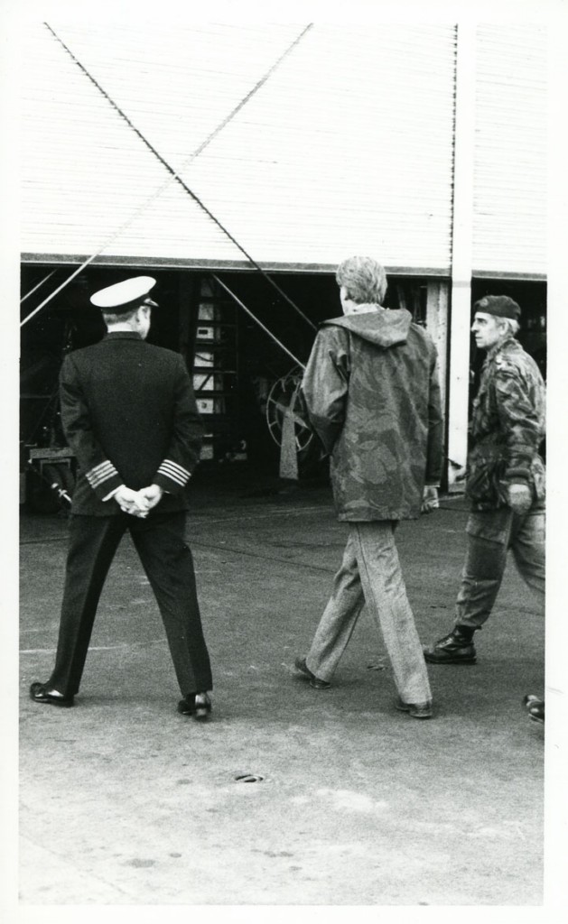 RFA FORT GRANGE
Cooper Collection
Visit of Defence Minister Michael Heseltine, Falklands, January 1984.
