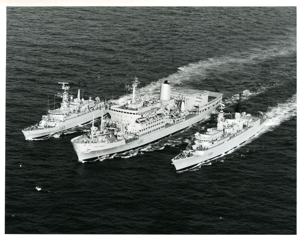 RFA FORT GRANGE
With HMS Amazon & HMS Beaver during GLOBAL 86.
