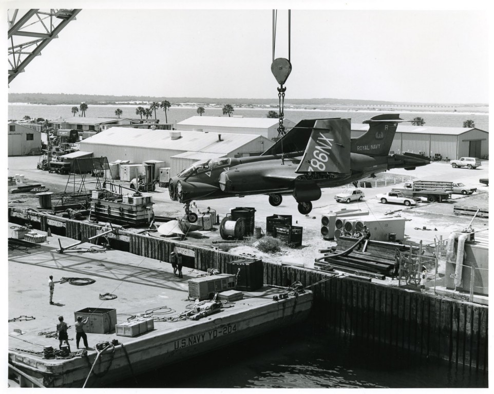 RFA FORT GRANGE
Loading a Buccaneer July 1978.
