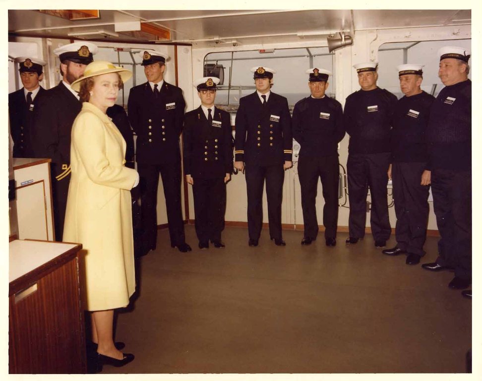 RFA FORT AUSTIN
Royal visit at Portland, June 1981.
Bridge Team.
