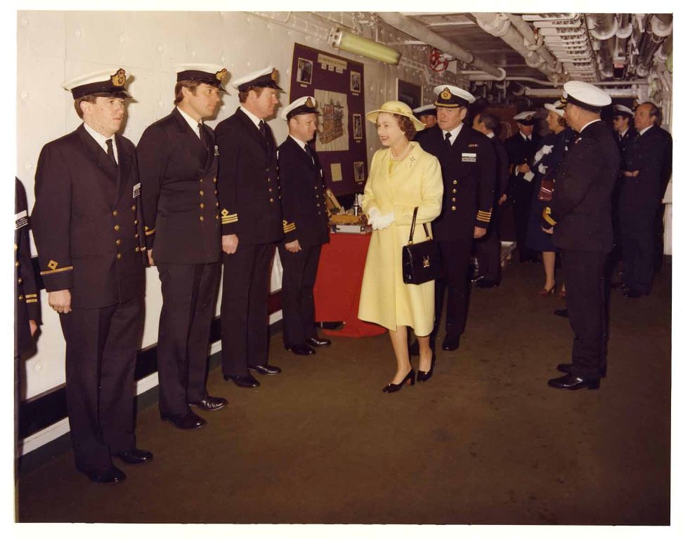 RFA FORT AUSTIN
Royal visit at Portland, June 1981.
CEO Tom Humphrey and Officers.
