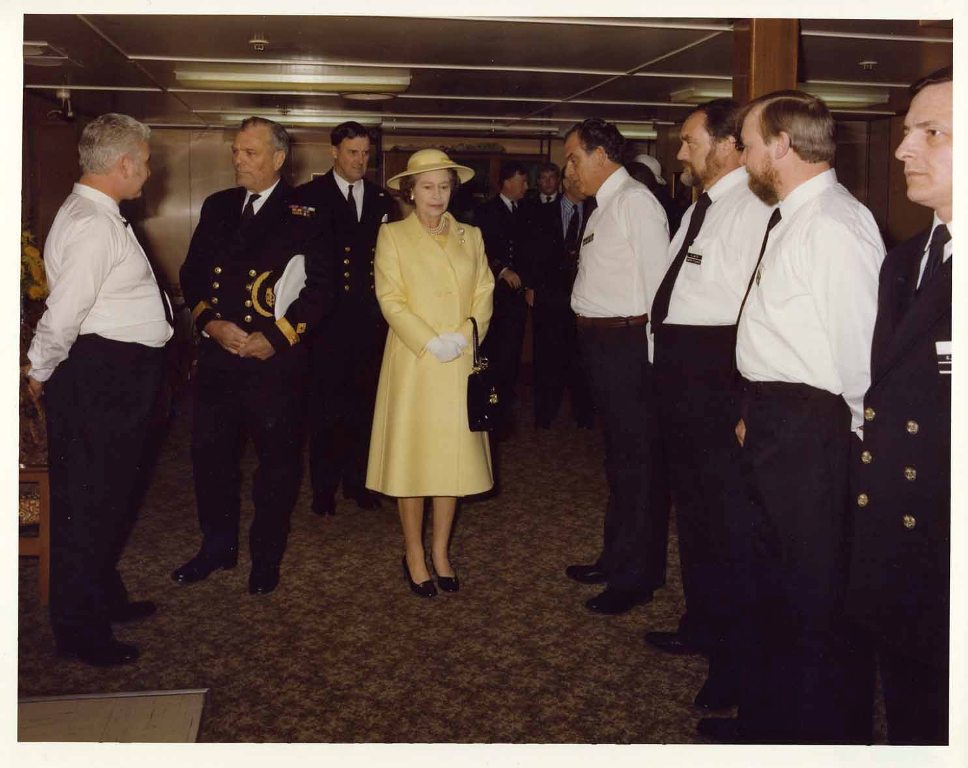RFA FORT AUSTIN
Royal visit at Portland, June 1981.

