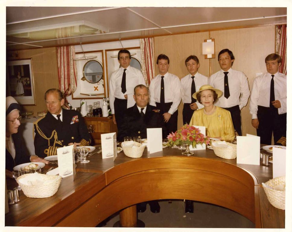 RFA FORT AUSTIN
Royal visit at Portland, June 1981.
See seating plan.
