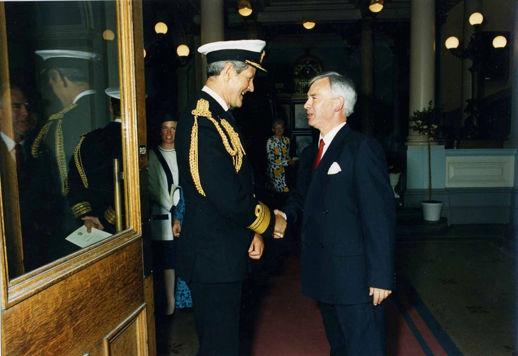 RFA FORT VICTORIA
RFA FORT VICTORIA, naming ceremony, Belfast, 12 June 1990.
