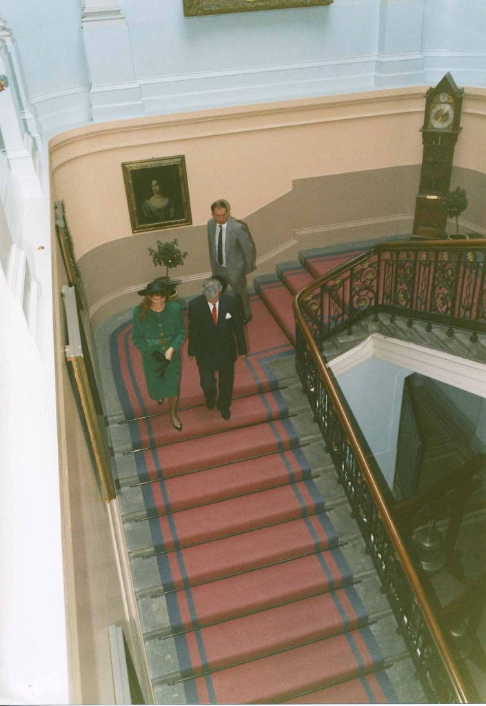 HRH The Duchess of York
RFA FORT VICTORIA, Naming ceremony, Belfast, 12 June 1990.
