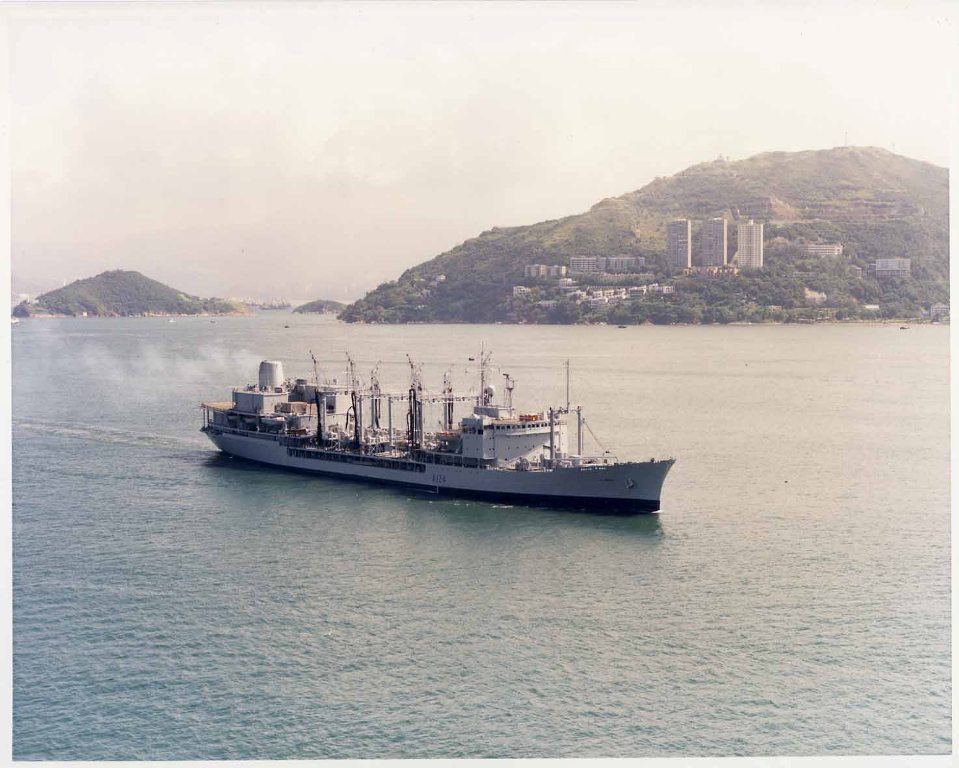 RFA OLMEDA  1967-1994
Extensive service during the Falklands War, taking part in Operation 'Keyhole', the recapture of the island of Thule. During the Gulf War she supported HMS Ark Royal in the Mediterranean. Laid up at Portsmouth in January 1994. Scrapped Alang. 
