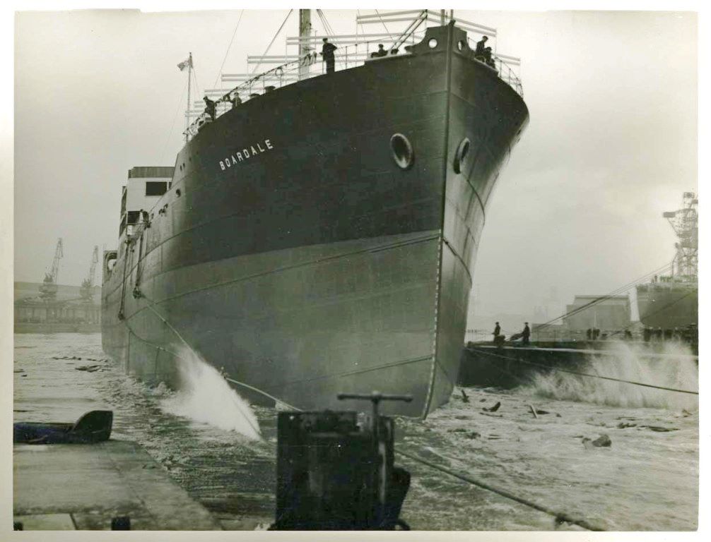 RFA BOARDALE  1937-1940
Launch 22 April 1937.
GRT 8334. Built H&W Glasgow. 6 cyl B&W.
Struck reef in Assund Fjord, Narvik, and sank 30 April 1940. No casualties. 
