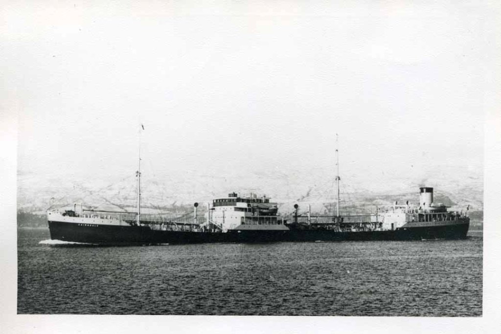 RFA CAIRNDALE  1939-1941
GRT 8129. Built H&W Belfast as Erato for Shell. 
Harbour oiler at Freetown, then Force H oiler based on Gibraltar. Torpedoed and sunk west of Gibraltar 30 May 1941 with loss of four lives.
