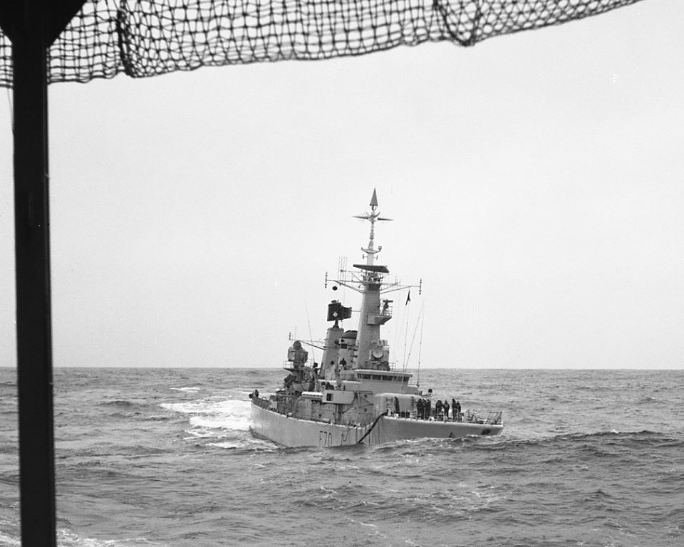 HMS APOLLO
Wilson Collection
Refuelling from Olwen in Icelandic waters, 14 December 1972.

