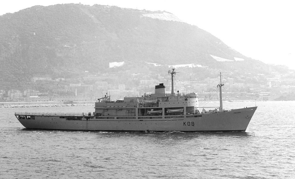 RFA ENGADINE
Wilson Collection
 Sailing Gibraltar, 19 March 1970.   From OLWEN
