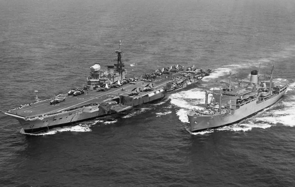 RFA TARBATNESS & HMS HERMES
Wilson Collection
 Source, place and origin unknown
