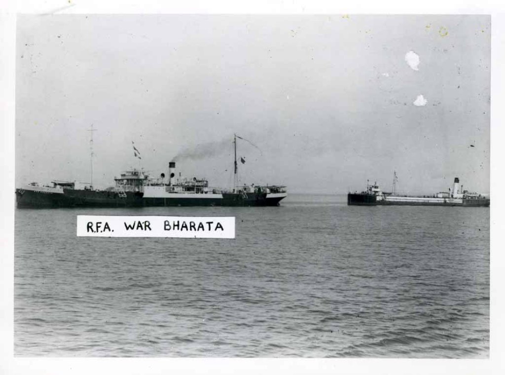 RFA WAR BHARATA  1921-1947
GRT 5600. Built Palmers, Jarrow, 1920. Managed by BTC. Reserve 1931-34. Sold 1948, renamed Wolf Rock and scrapped 1953. 
Modern copy.
